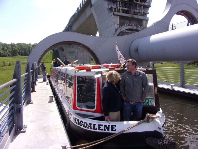 LUCS volunteers run cruises to the Falkirk Wheel