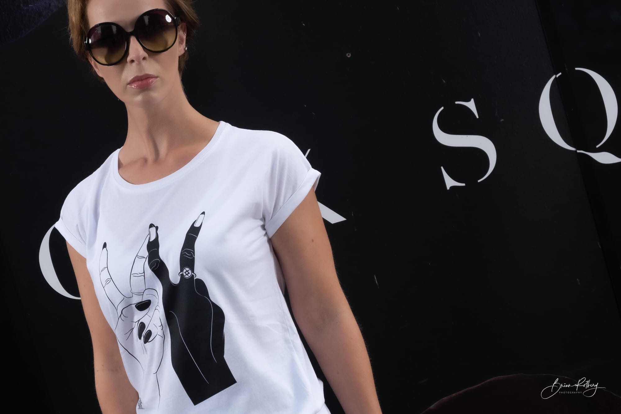 Angela modelling Muthaship clothing