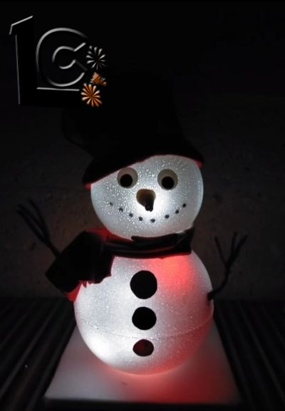 LÁMPARA MUÑECO DE NIEVE