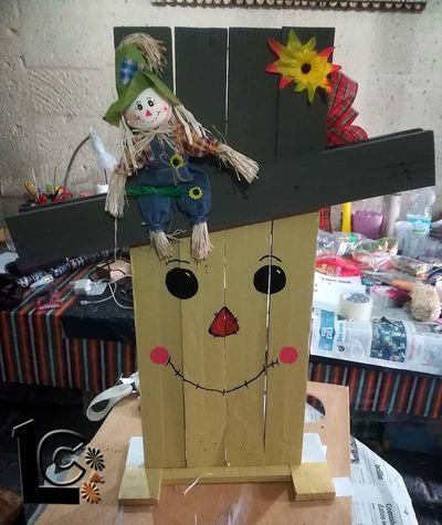 Deco otoño-invierno hecho con palé