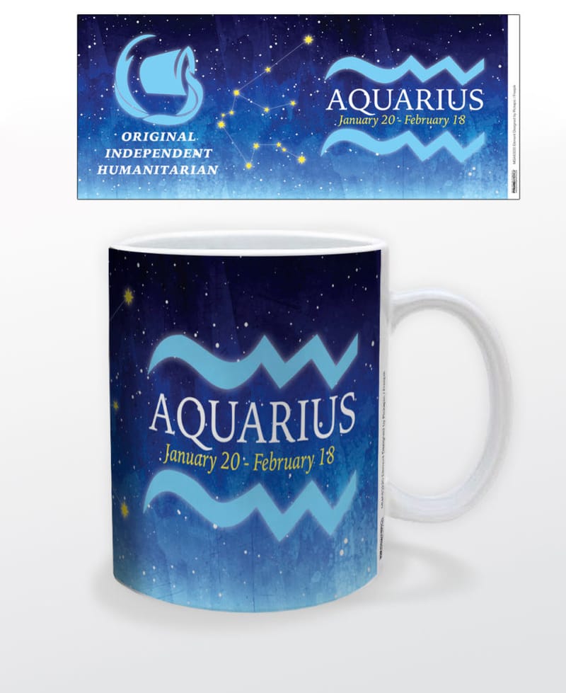Zodiac aquarius constellation