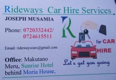 Rideways Car Hire Services