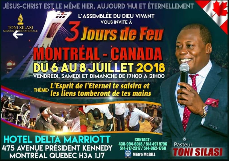 Apôtre Toni Silasi à Montréal