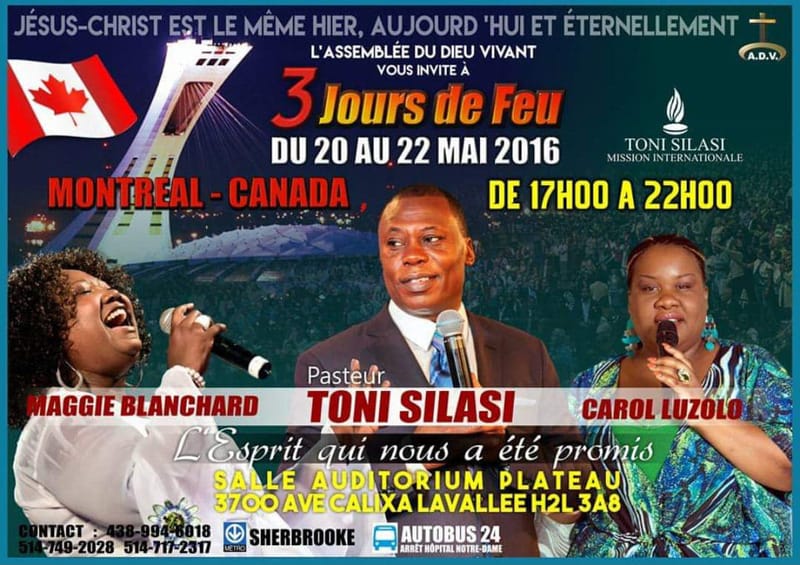 Apôtre Toni SIlasi à Montréal