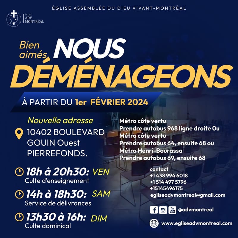 NOUS DÉMÉNAGEONS !