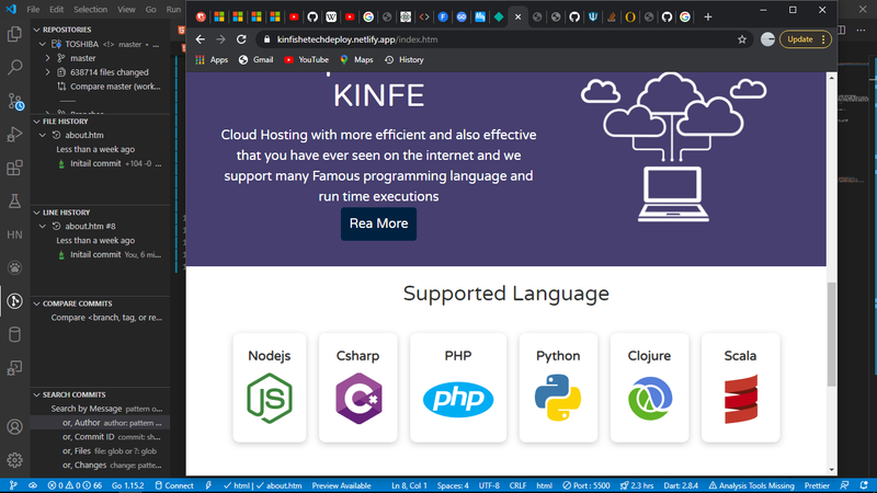 HOW TO CODE A DEPLOY WEBSITE UI ?