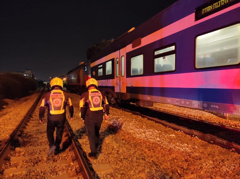 טרגדיה: גבר נהרג מפגיעת רכבת סמוך לא.ת בקרית חיים