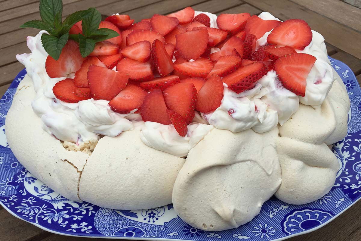 Meg’s Strawberry Pavlova