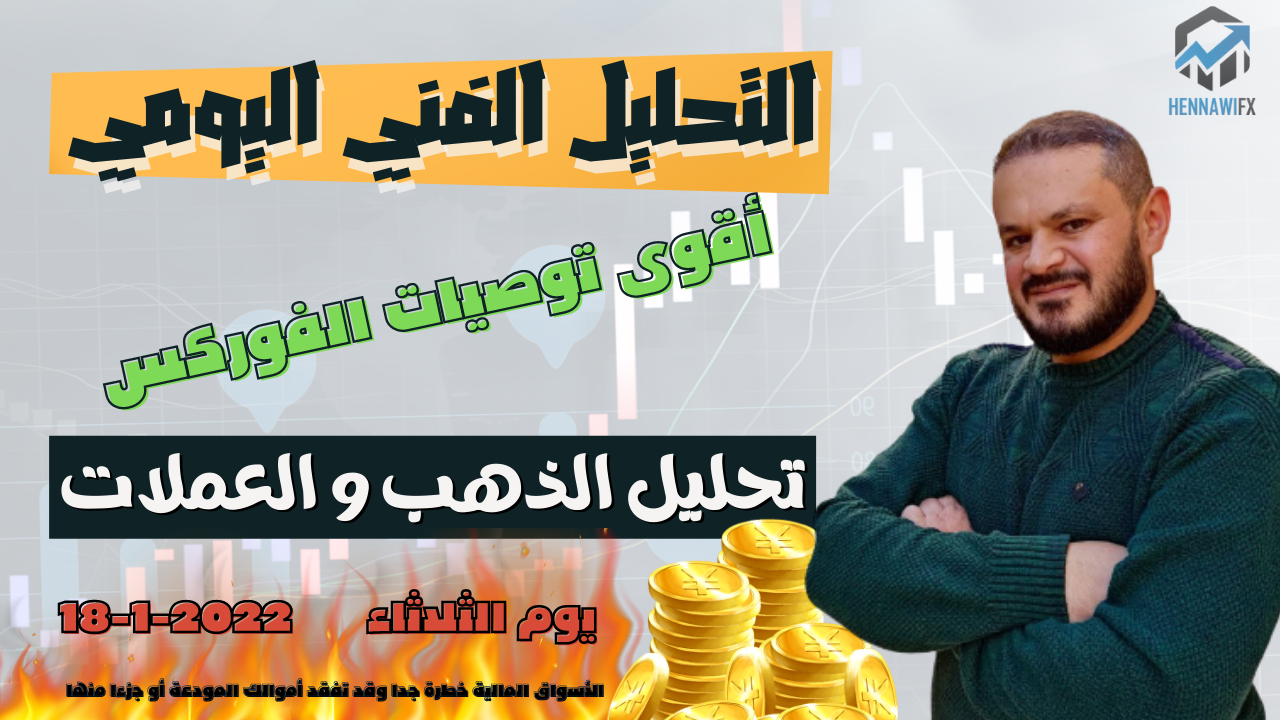 تحليل فني يومي الذهب و العملات و الدولار يوم الثلاثاء 18-1-2022