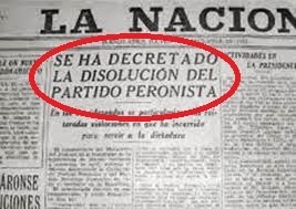 PROSCRIPCION DEL PERONISMO Y LA "RESISTENCIA" PERONISTA