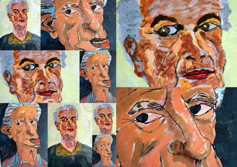 Helen Rocker/Sand and debris from the Sea + Arie rocker Z/Self Portrait