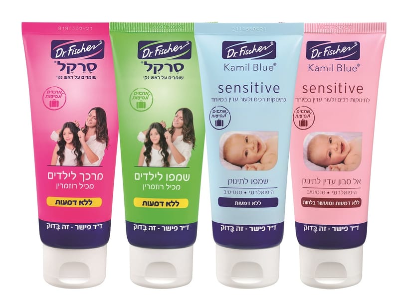 Dr. Fisher: Circle and Camille Blue Sensitive products in TO-GO size