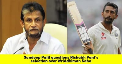 Sandeep Patil Slams Management For Leaning toward Rishabh Gasp Over Wriddhiman Saha