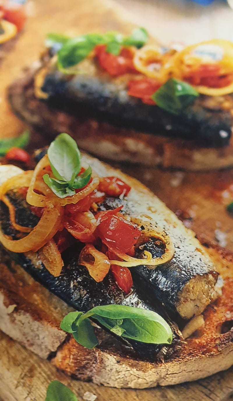 Ciabatta | Sardines | Caramelised Onion | Roasted Tomato