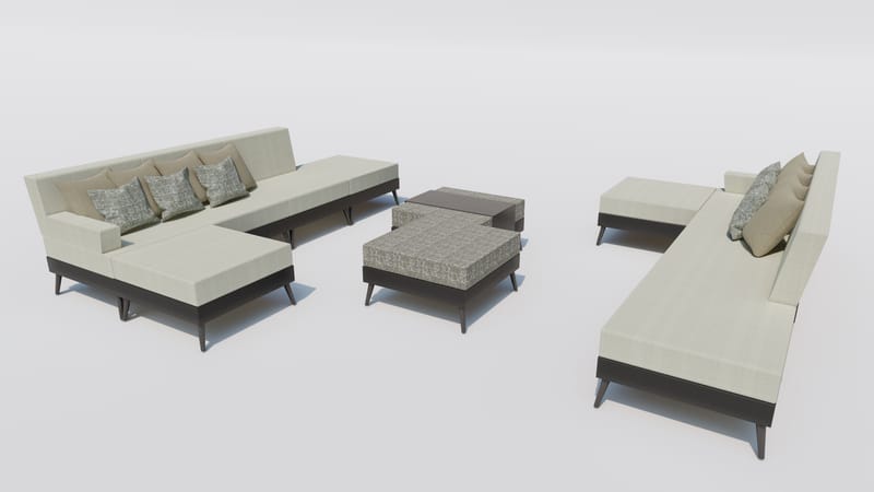 Sobre et chic, cette composition aux tons sable vous emportera dans une ambiance chaleureuse pour profiter d'un instant détente.. 