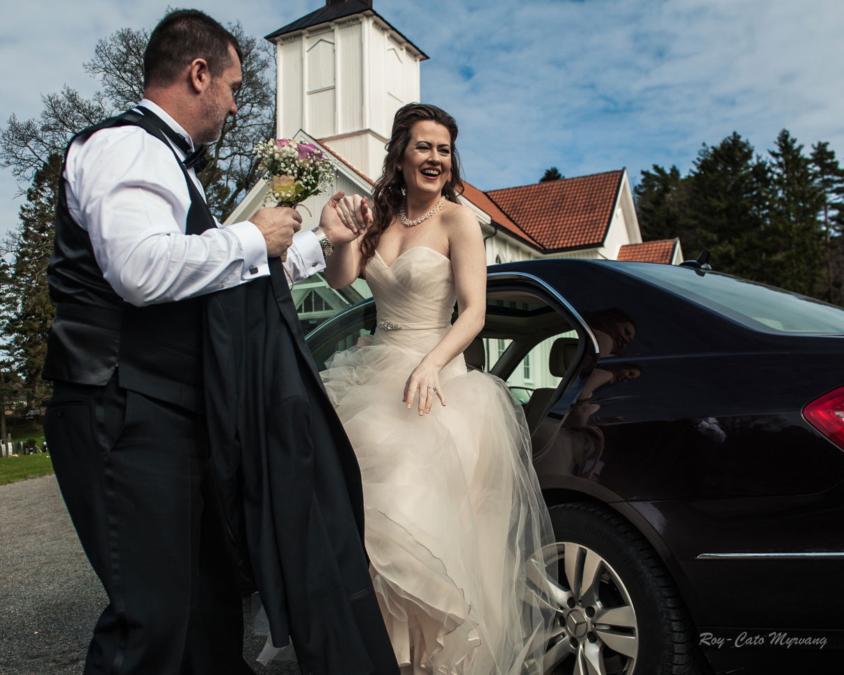 Happy bride.