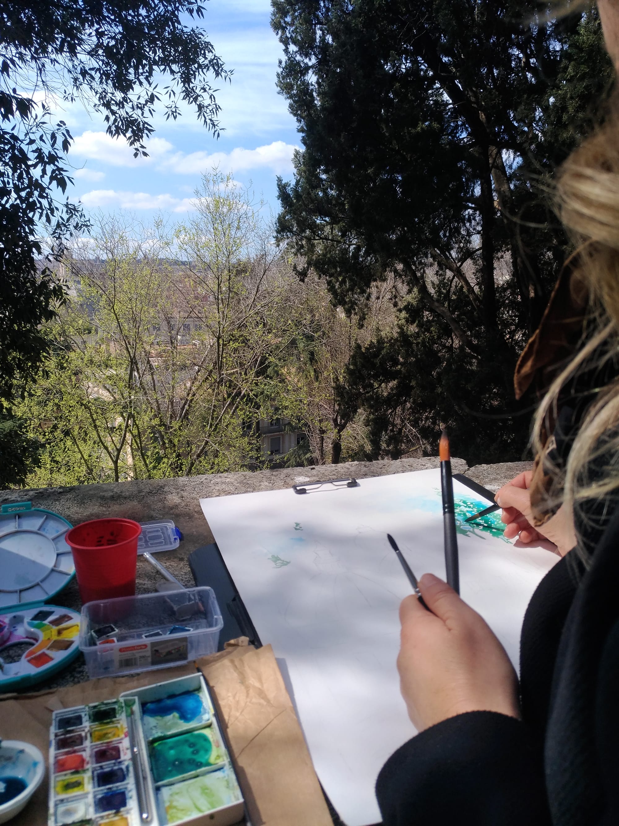 Painting en plein air "Rome the light the landscape" next appointment May 2023