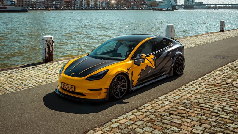 R-ZENTRIC Brings Supercar Aerodynamics to Tesla's Model 3 Performance