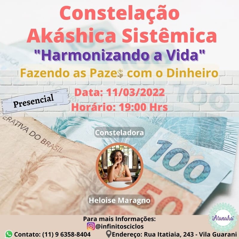 Constelação Akáshica Sistêmica -Fazendo as Pazes com o Dinheiro