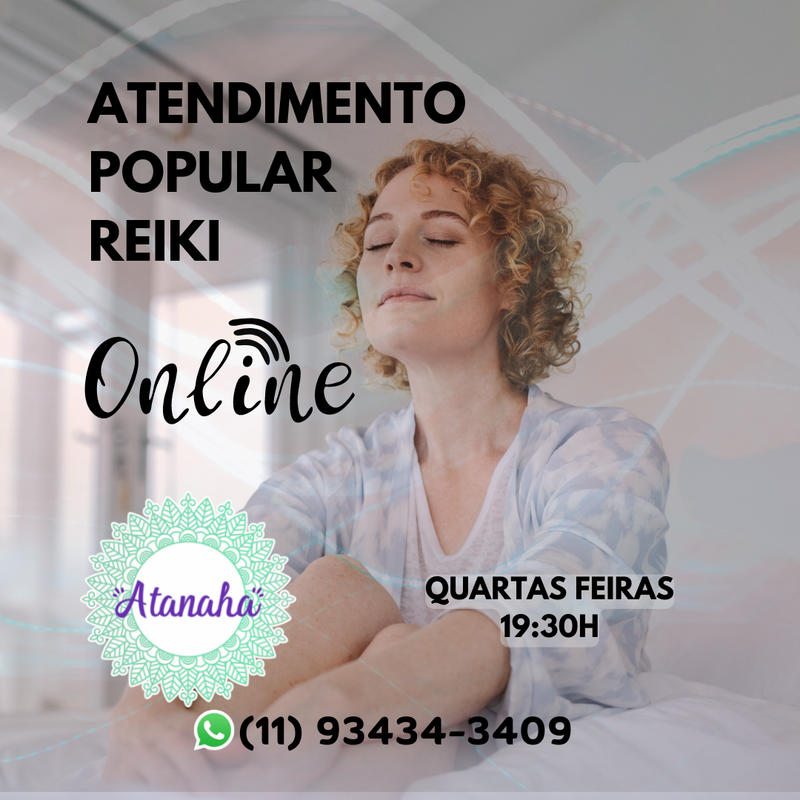 ATENDIMENTO POPULAR REIKI - ONLINE