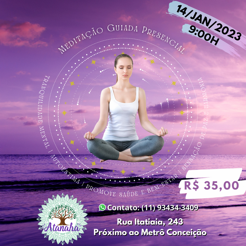 MEDITAÇÃO GUIADA PRESENCIAL
