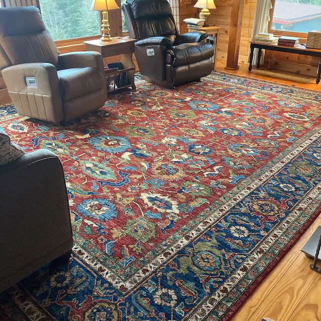 14/12/2022 This rug is SPECTACULAR!!! The colors and patterns are beautiful and vivid. We can't stop staring at it! Shipping was extremely fast. Thank you so much.