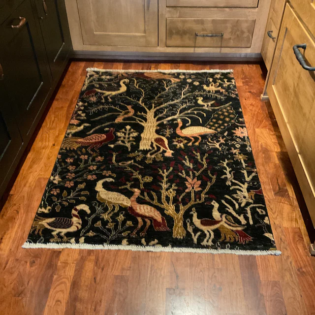 23/02/2023 Beautiful design, quality, and good price. The kitchen may not be the usual placement for a pictorial rug, but it is the perfect spot to enjoy its beauty. AND it makes me smile every time I see it.