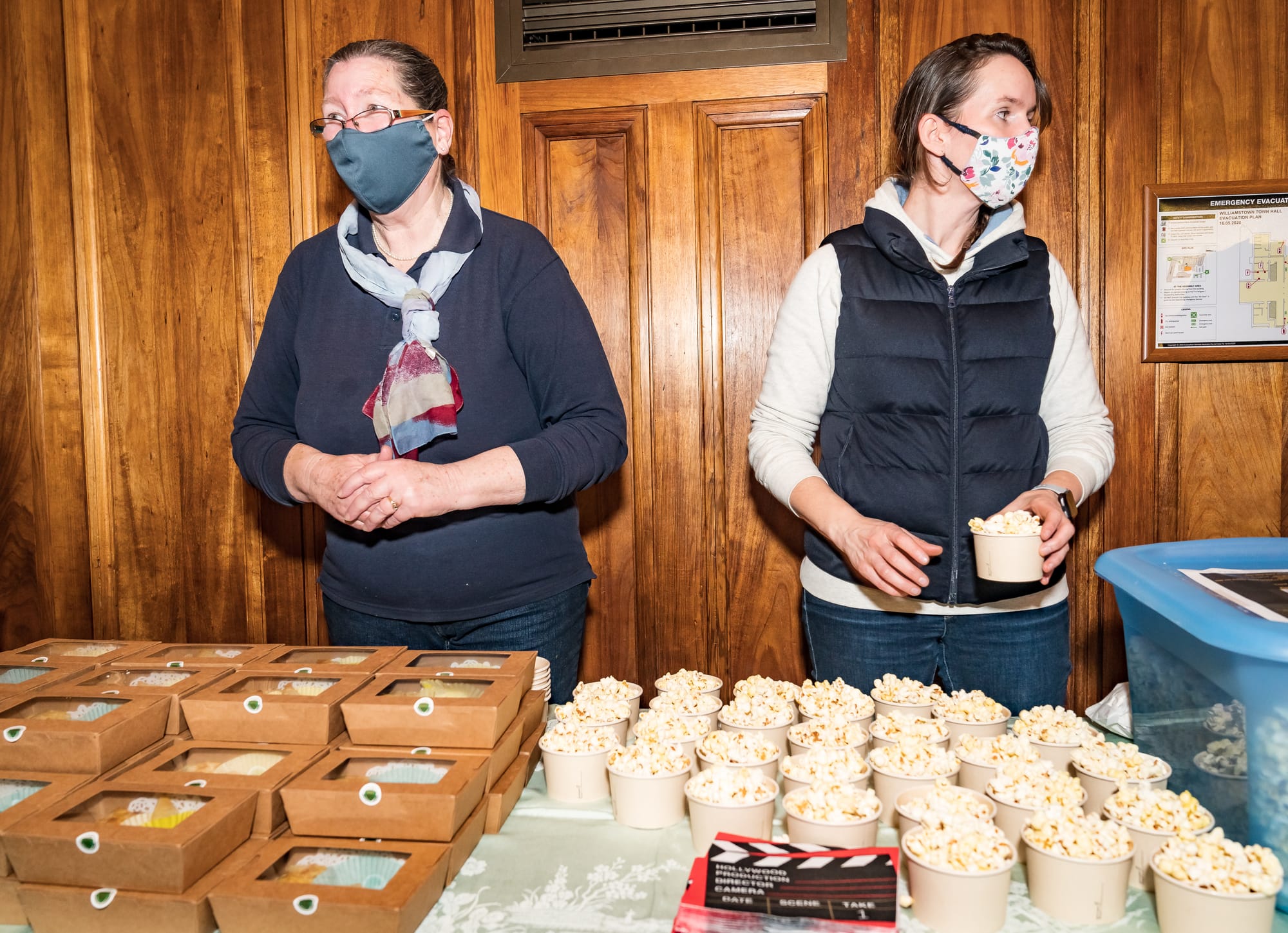 Therese & Shelly from Footscray CWA, our caterers for the night.