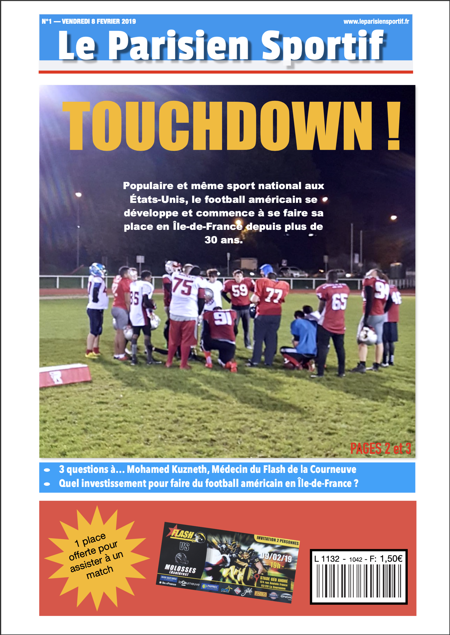 Le Parisien Sportif - TOUCHDOWN