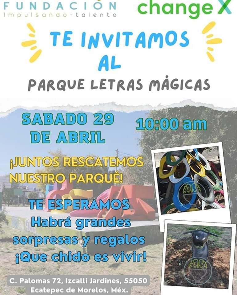 Restauración del parque de las letras