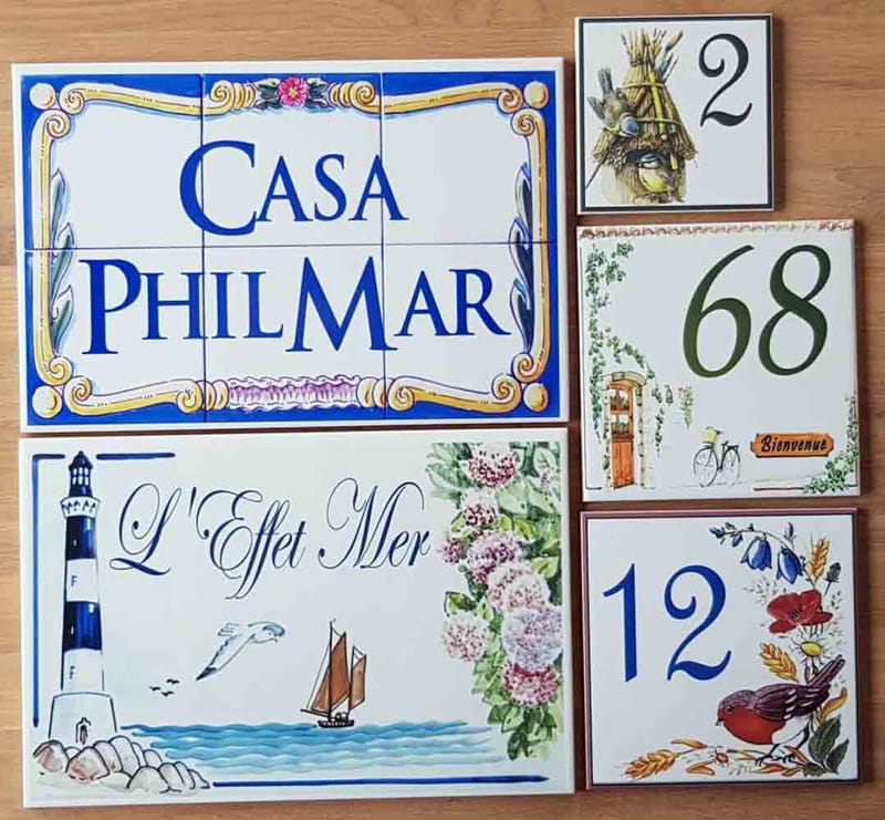 Plaques De Maison Ou De Rue Avec Texte Ou Numéro Au Choix