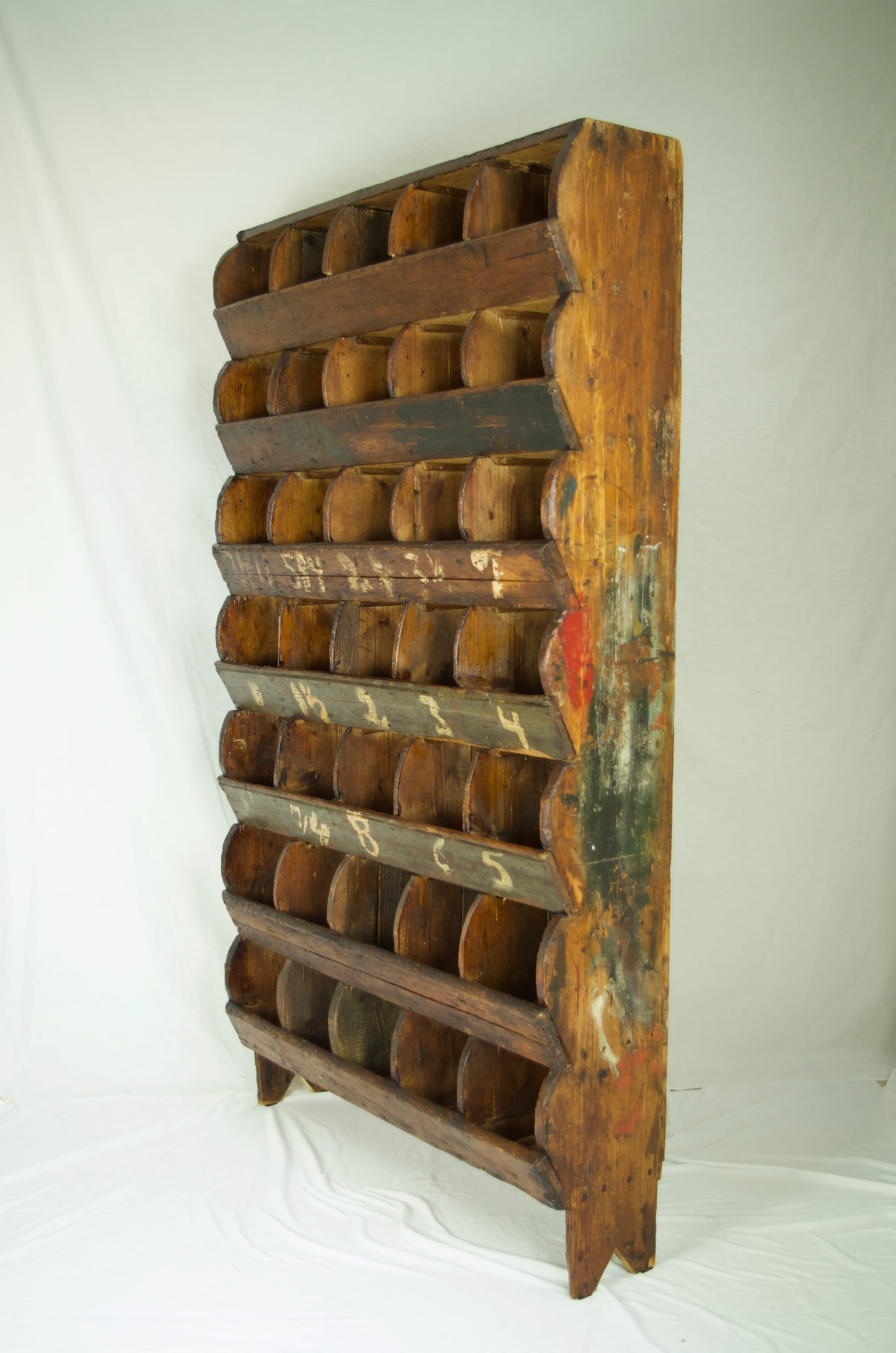 Rustic Free Standing Industrial Pigeon Hole Unit