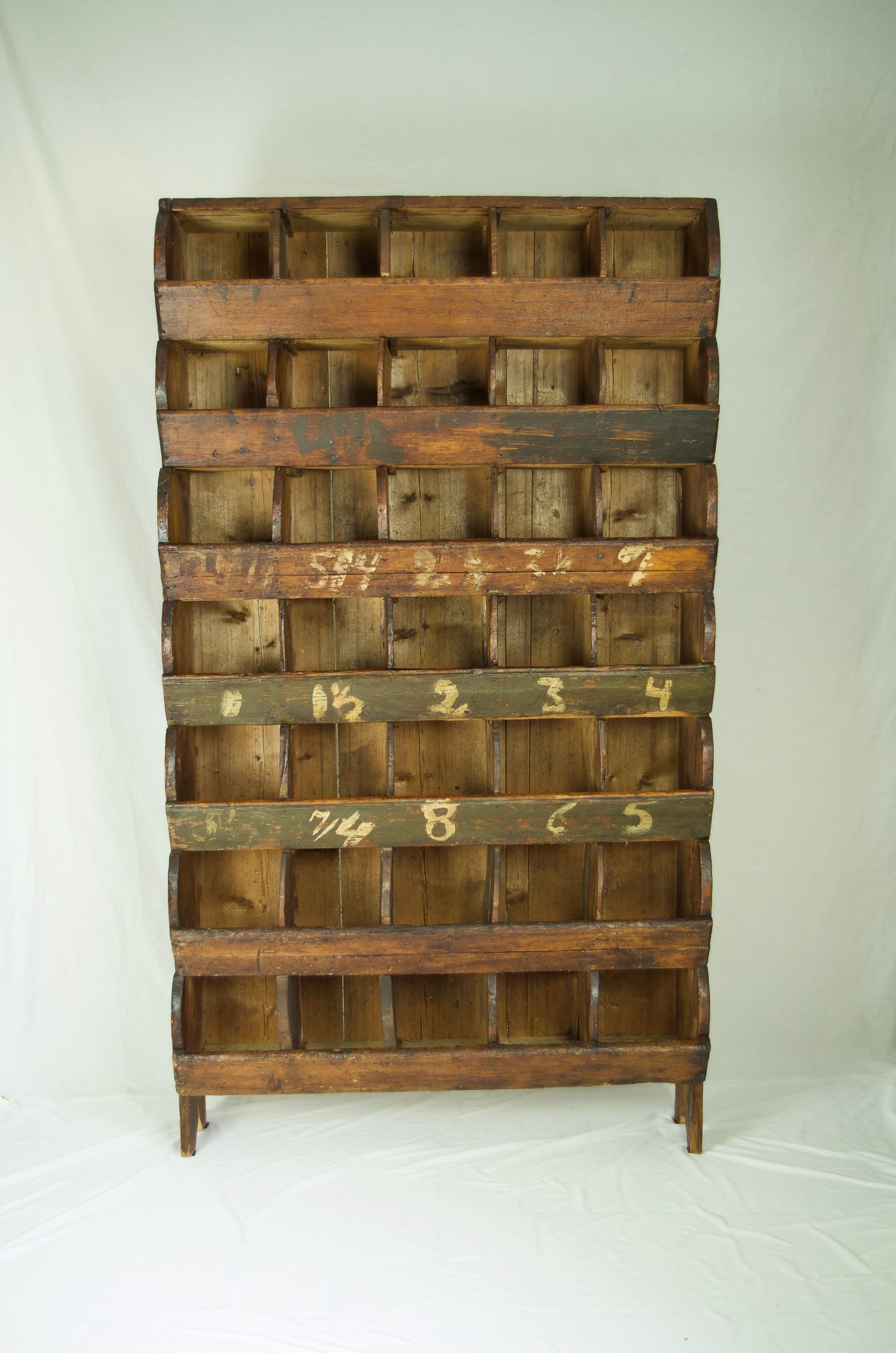 Rustic Free Standing Industrial Pigeon Hole Unit