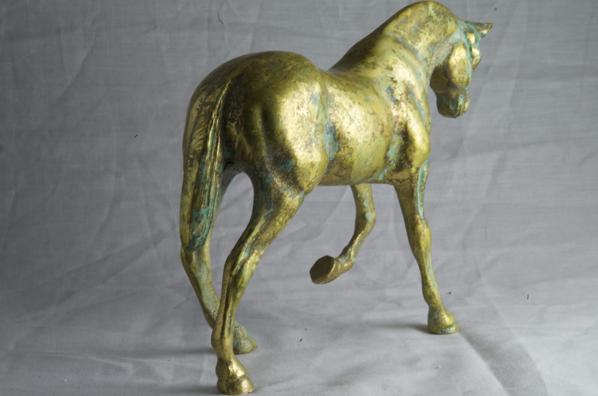 Brass, Vintage Horse Statue Figurine