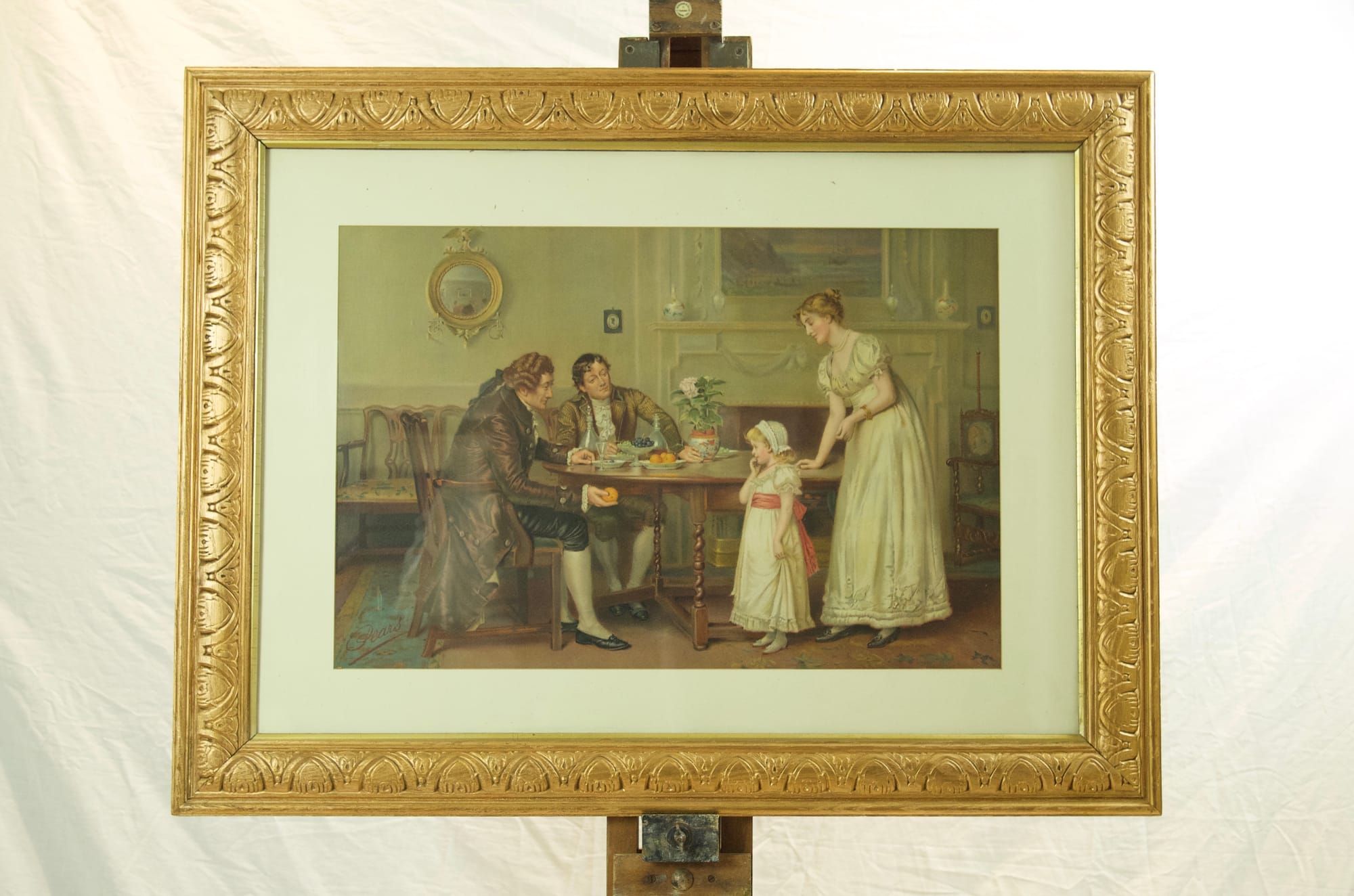 Tempted But Shy Pears Print By G.G. Kilburne