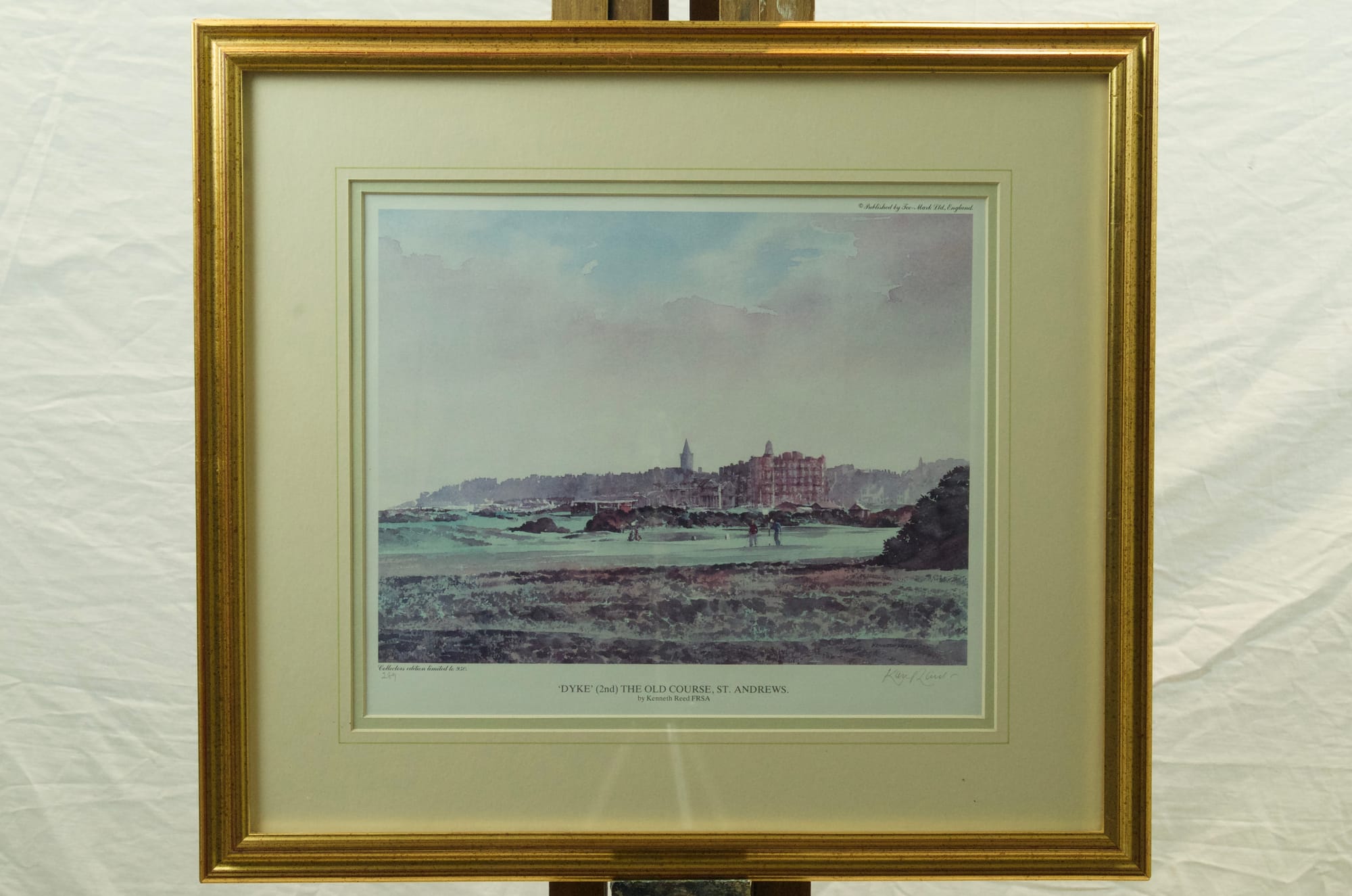 The Old Course St Andrews print By Kenneth Reed