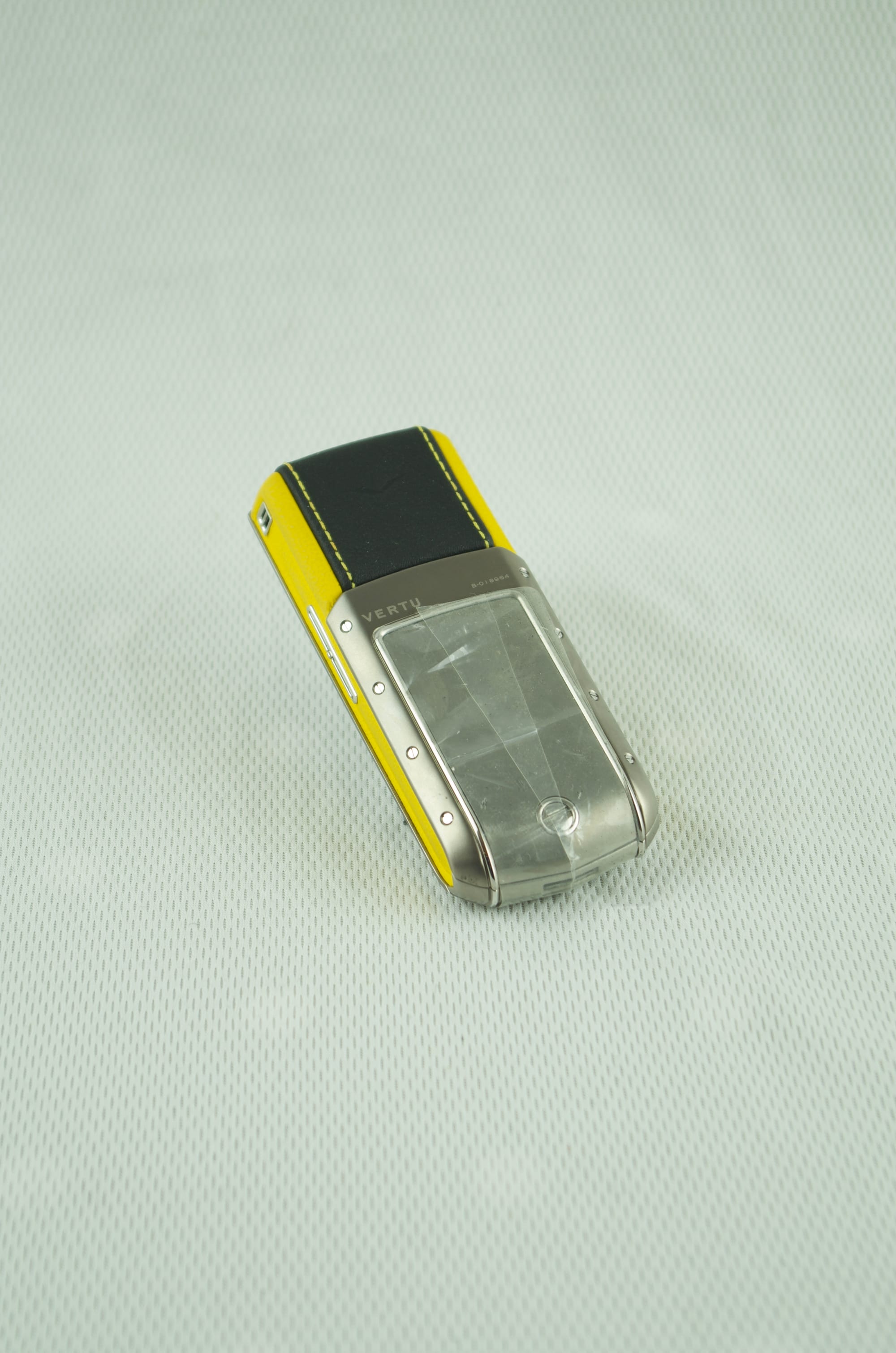 Vertu Ascent Ti In Yellow Leather Casing