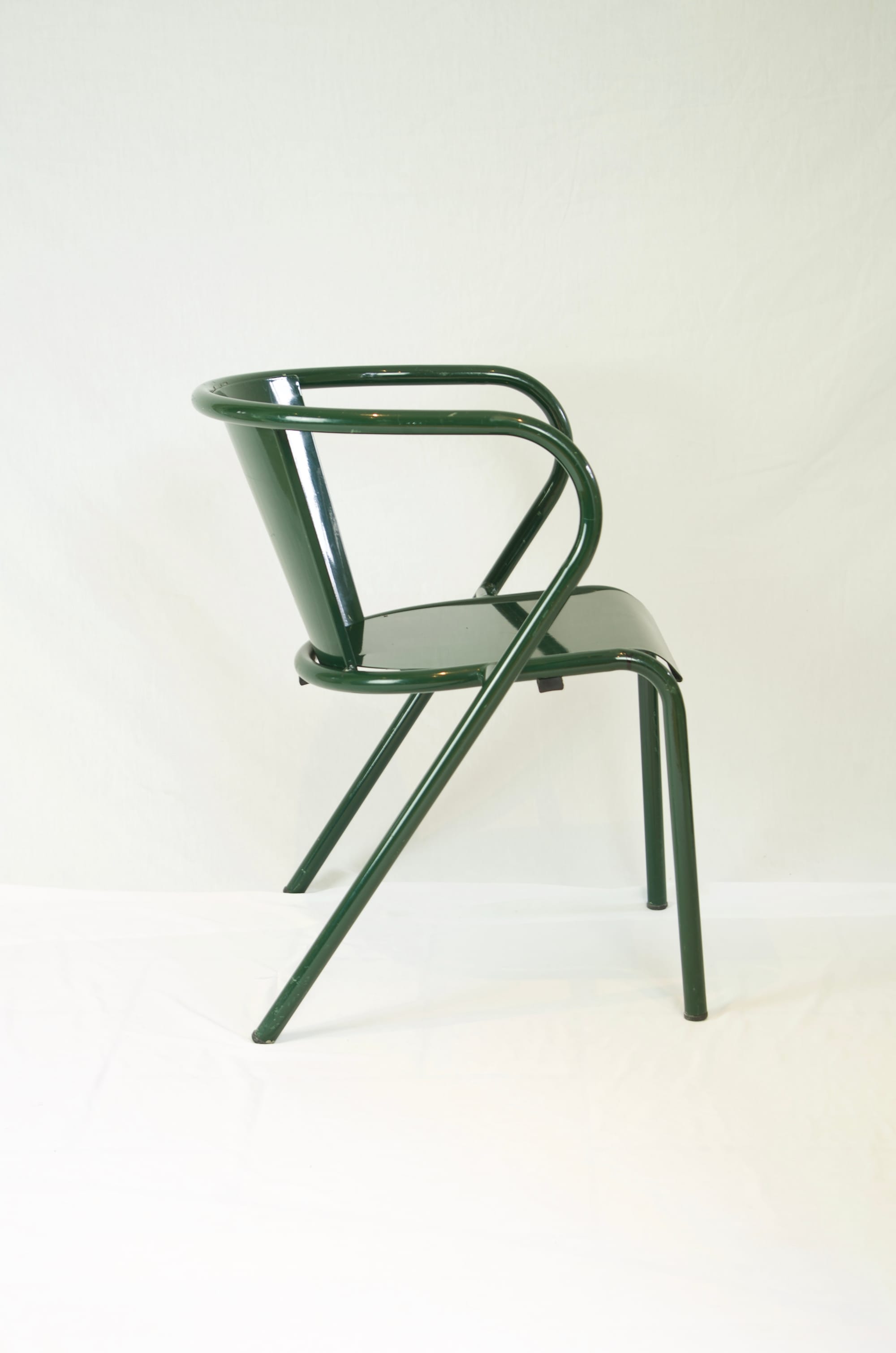 Green Iconic Portuguese stacking chair.