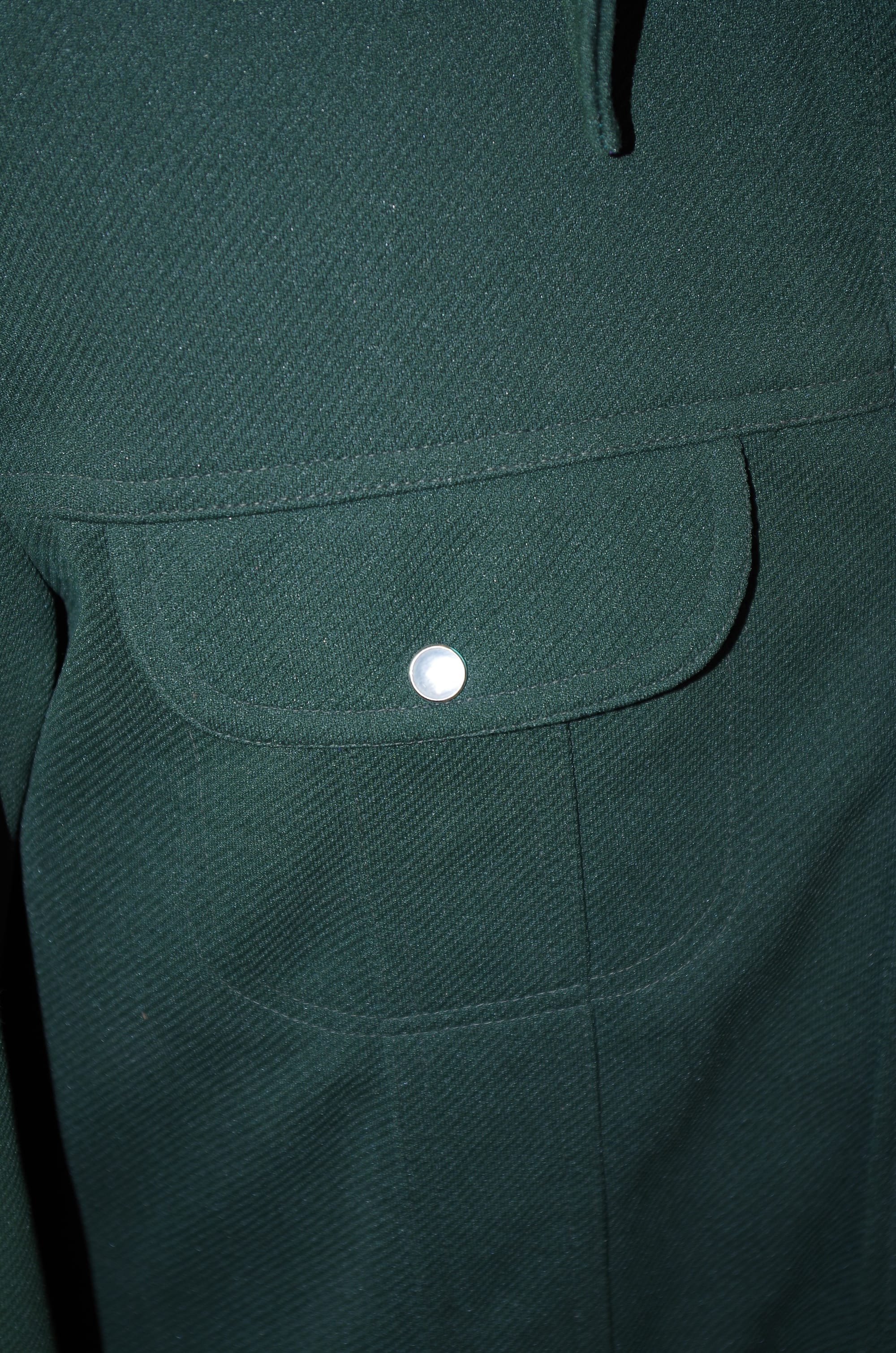 Mens Retro Green Shirt Jacket.