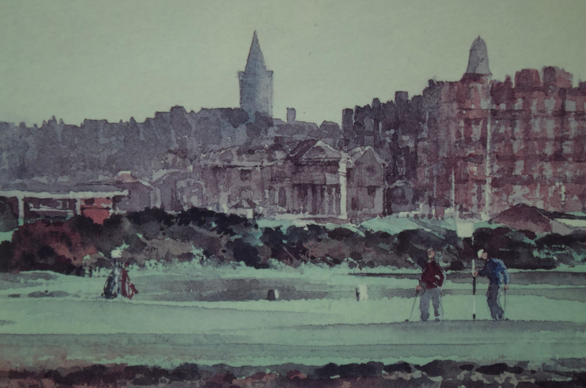 The Old Course St Andrews print By Kenneth Reed