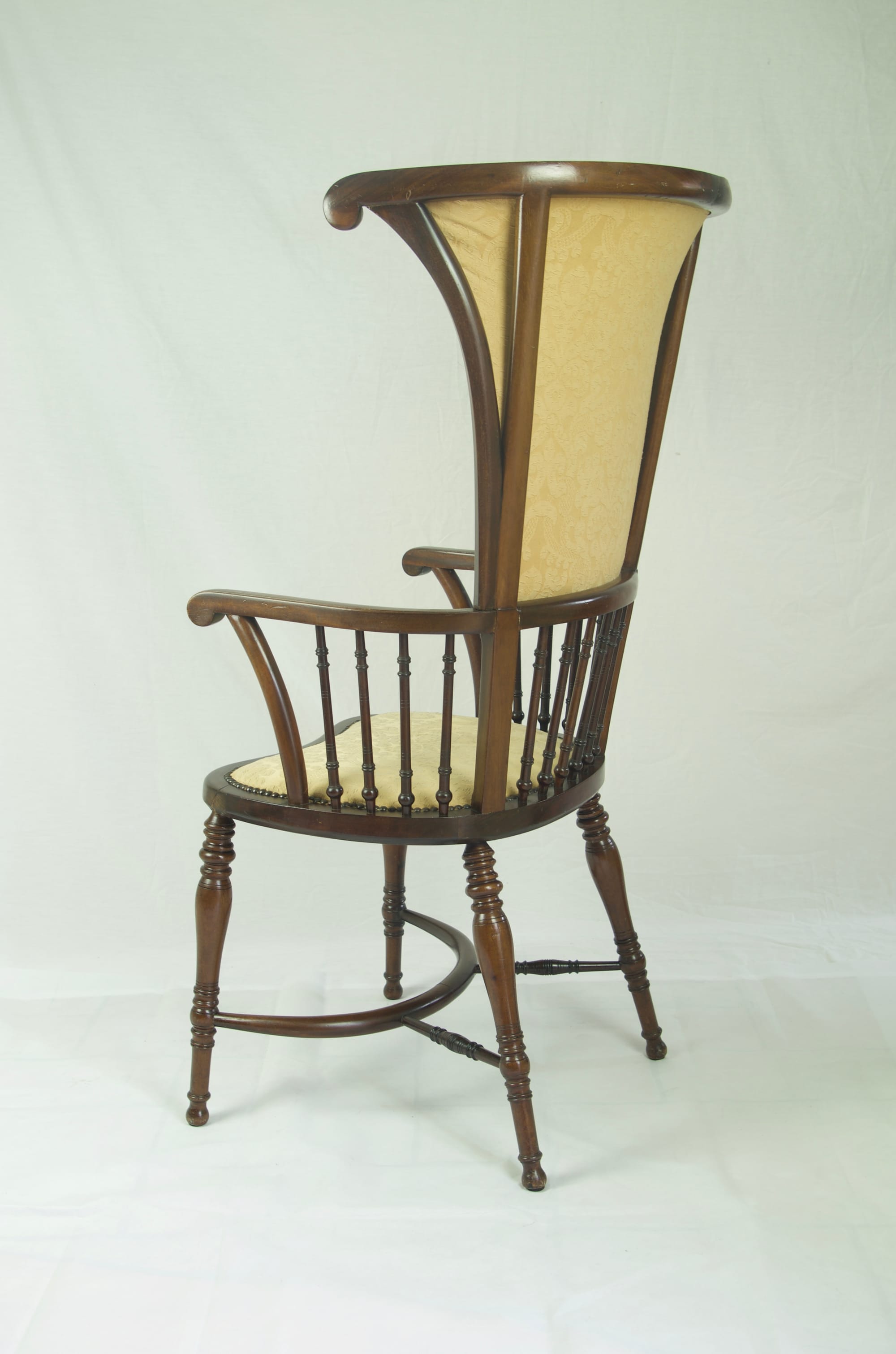 Shapland and Petter curved back crinoline stretcher Armchair