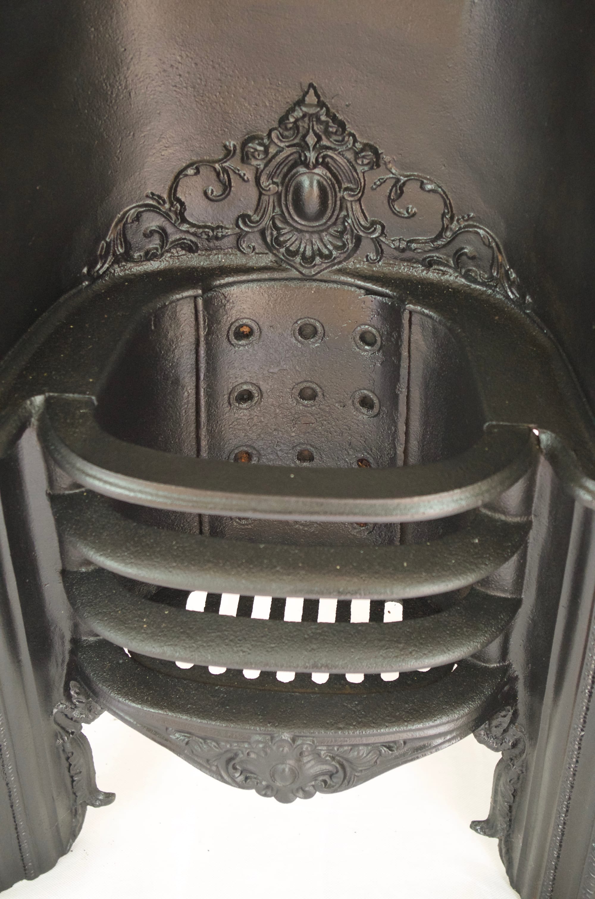 A Pair of Original vintage early Victorian Cast Iron Hob Grate Fire Insert.