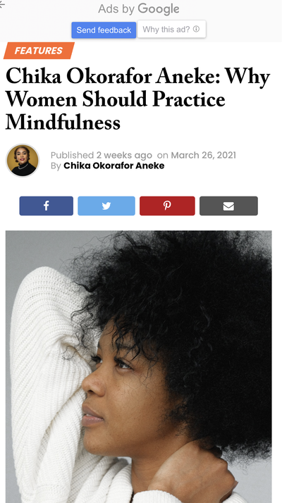 Why women should  practice mindfulness