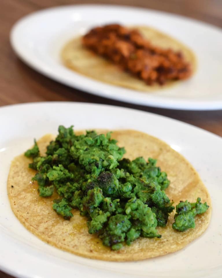 TACOS DE CHORIZO VERDE