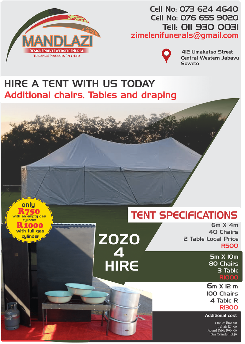 Tent for hire