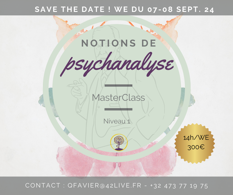 MASTERCLASS NOTIONS DE PSYCHANALYSE (niveau 1)
