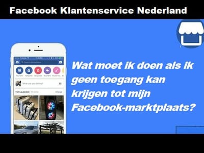 Wat moet ik doen als ik geen toegang kan krijgen tot mijn Facebook-marktplaats?