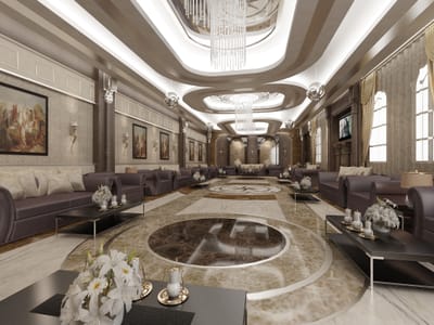 مهندسون متخصصون في التصميم الداخلي والعمارة الخارجية وتنفيذ الأنشاءات والتشطيبات كاملة image