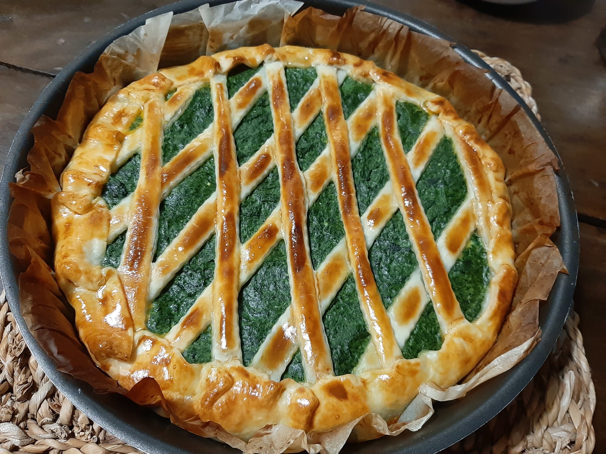 TORTA SALATA DI SPINACI E RICOTTA