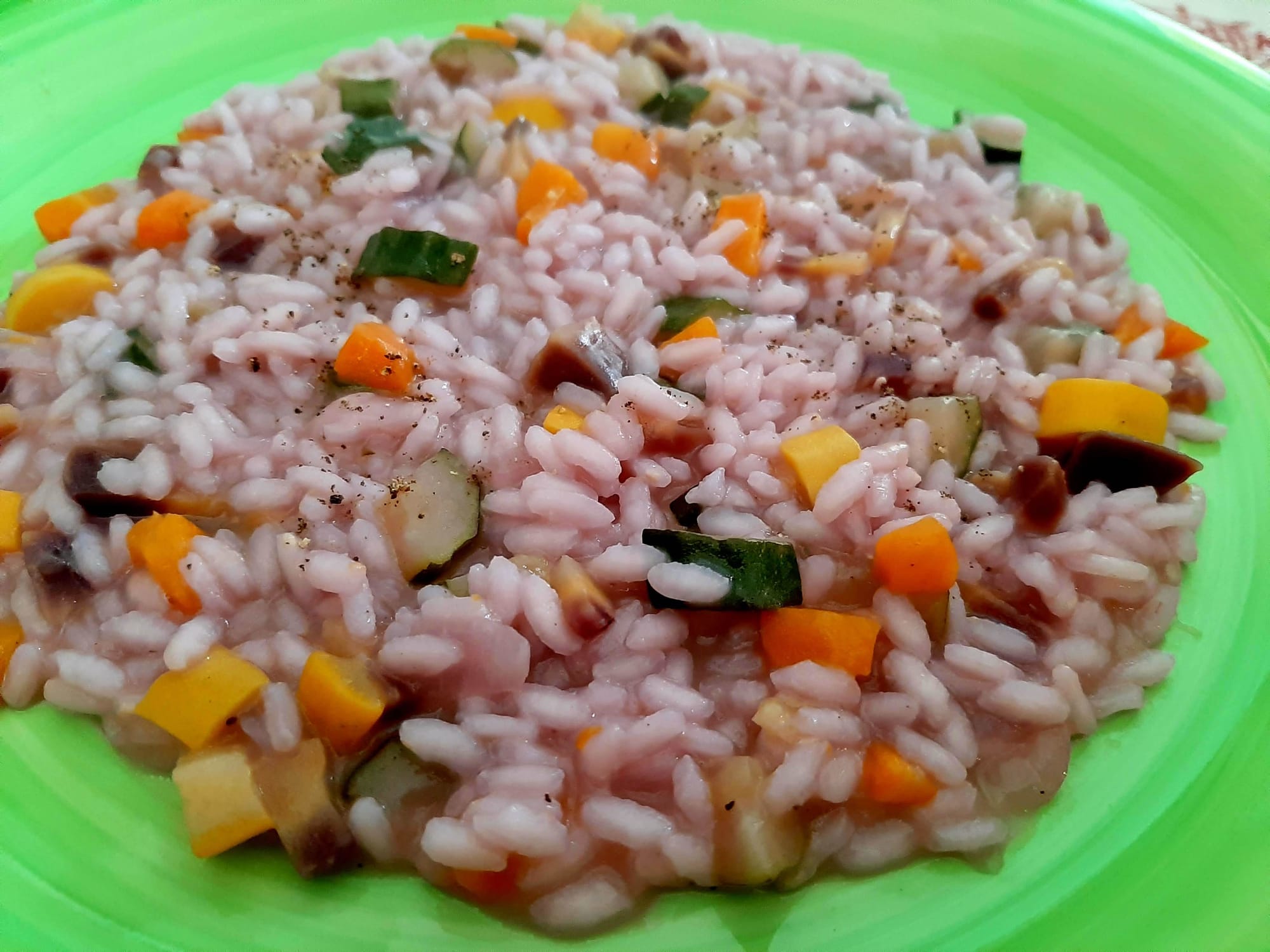 RISOTTO CON ZUCCHINE E CAROTE